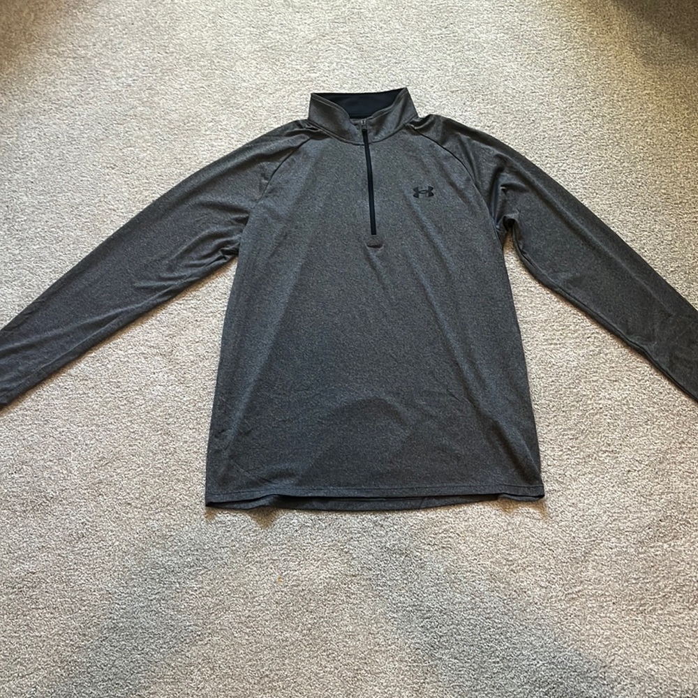 Men's large-tall 3/4 zip light weight sweatshirt.